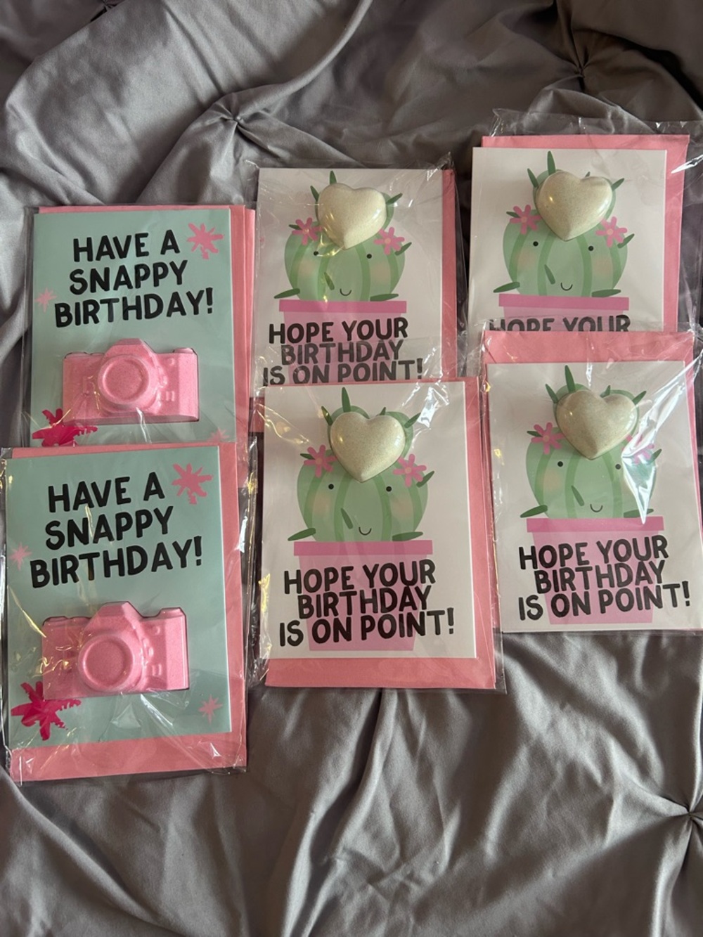 Feeling Smitten Hello Fizzy Cards – Pink Gift Set